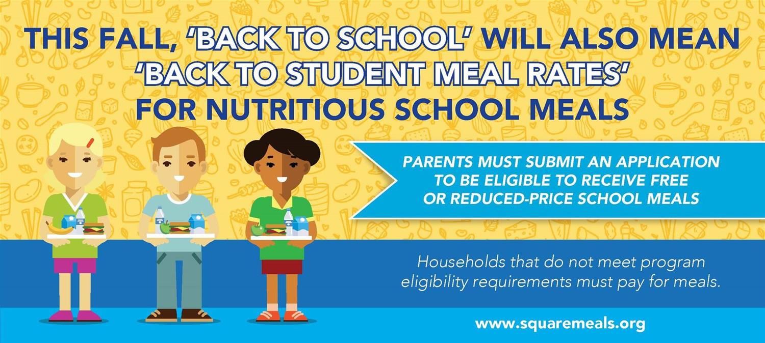 This fall, "back to school" will also mean "back to student meal rates" for nutritious school meals. 